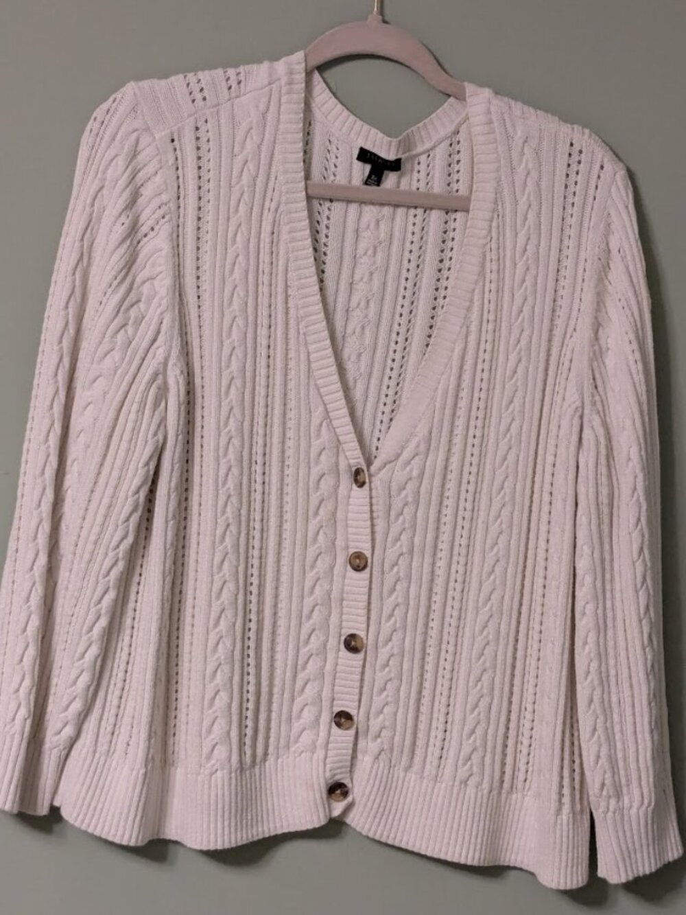 Talbots cabled cardigan sweater - 3x